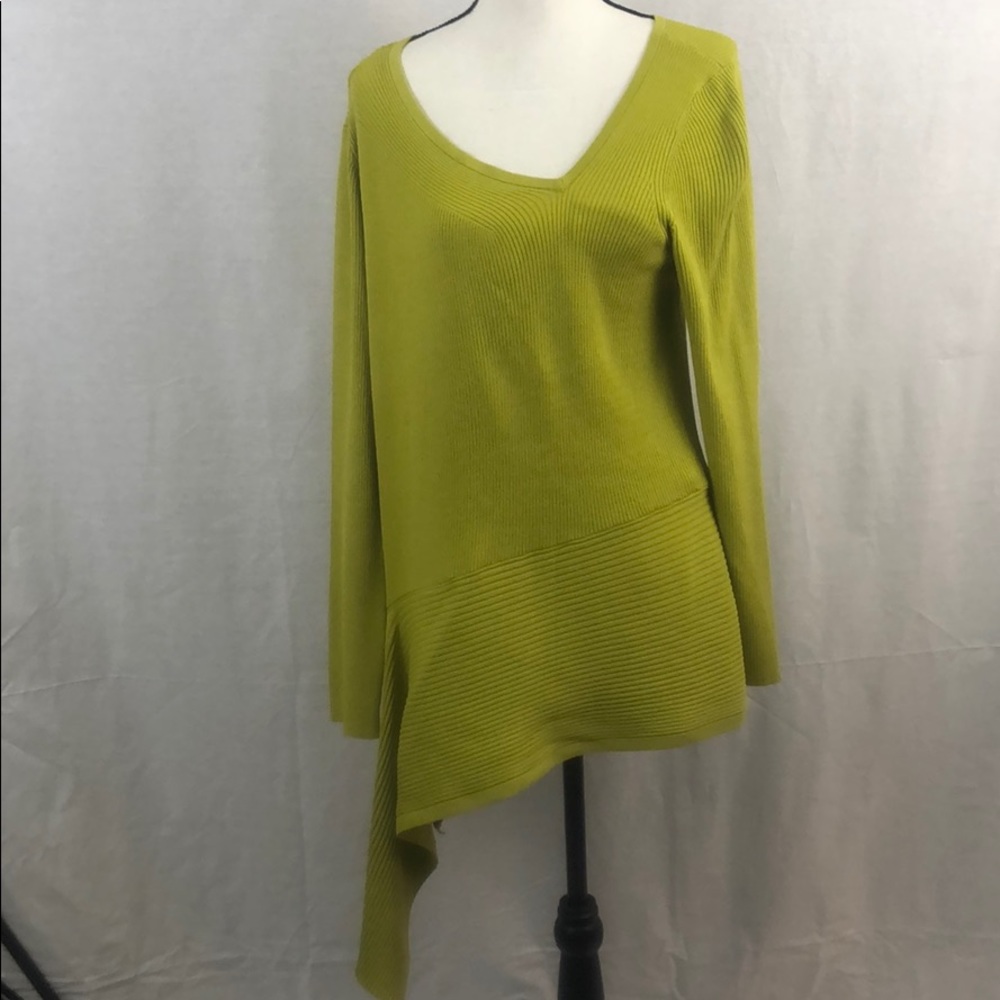 Chico’s Black Label Asymmetrical Ribbed Shirt